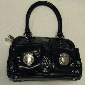 Marc Jacobs Collection Triple Compartment 'Blake' Black Patent Leather Bag